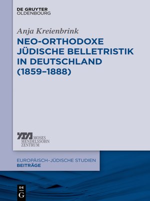 cover image of Neo-orthodoxe jüdische Belletristik in Deutschland (1859–1888)